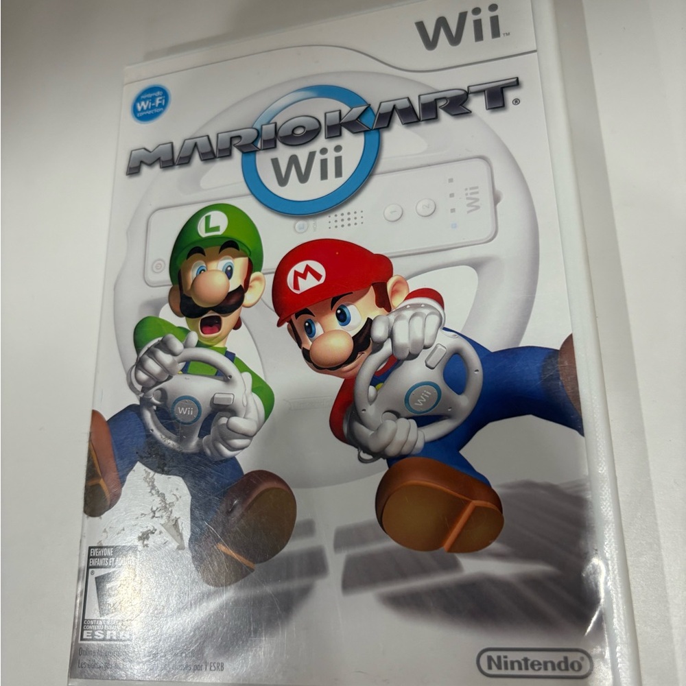 Nintendo Wii Mario Kart Game - White Cover